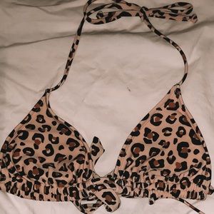 Cheetah print bathing suit set